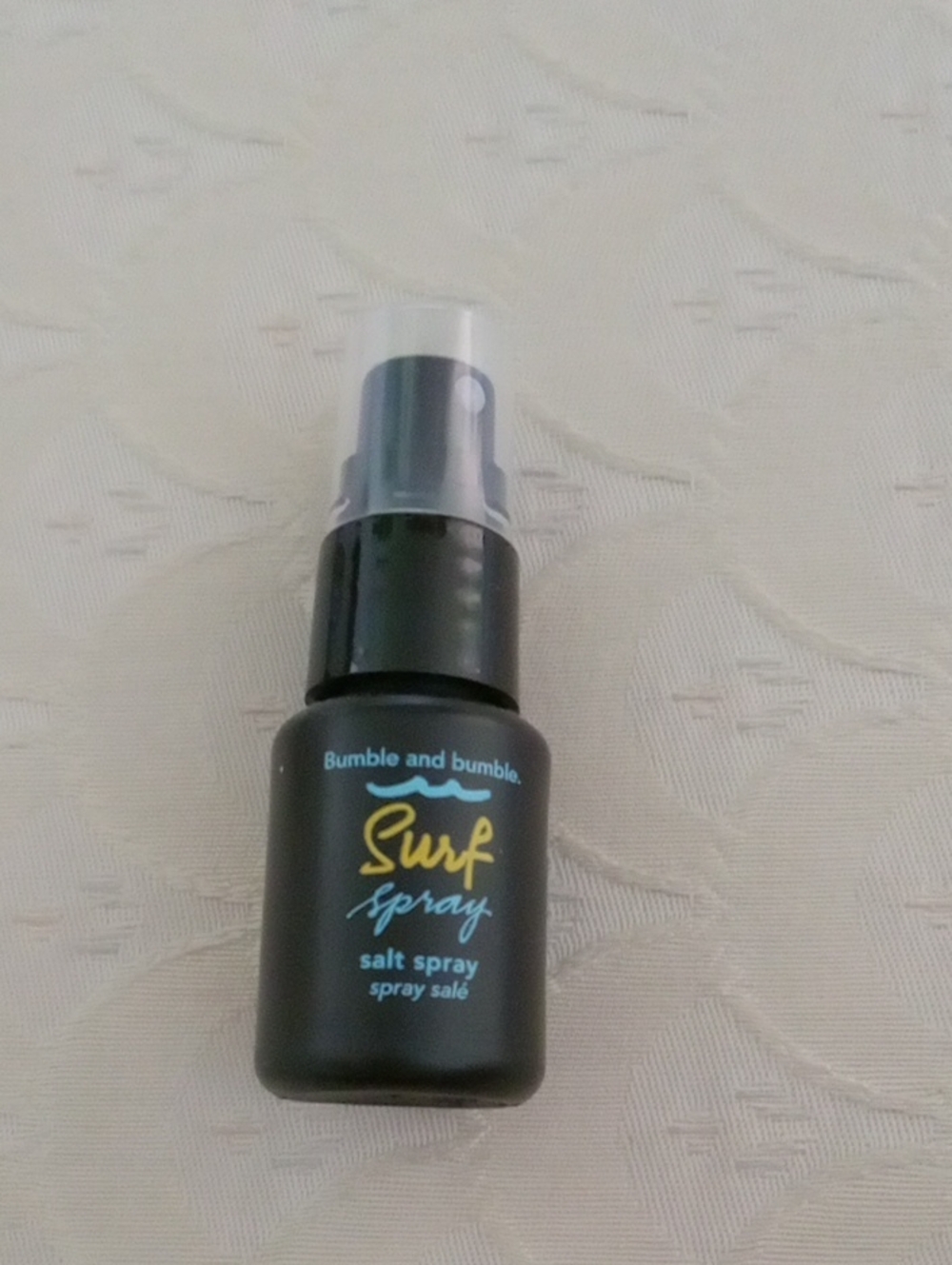 Bumble and bumble Surf Spray Mini Bottle - Black with Yellow & Blue Logo